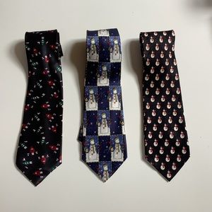 3 Christmas Ties